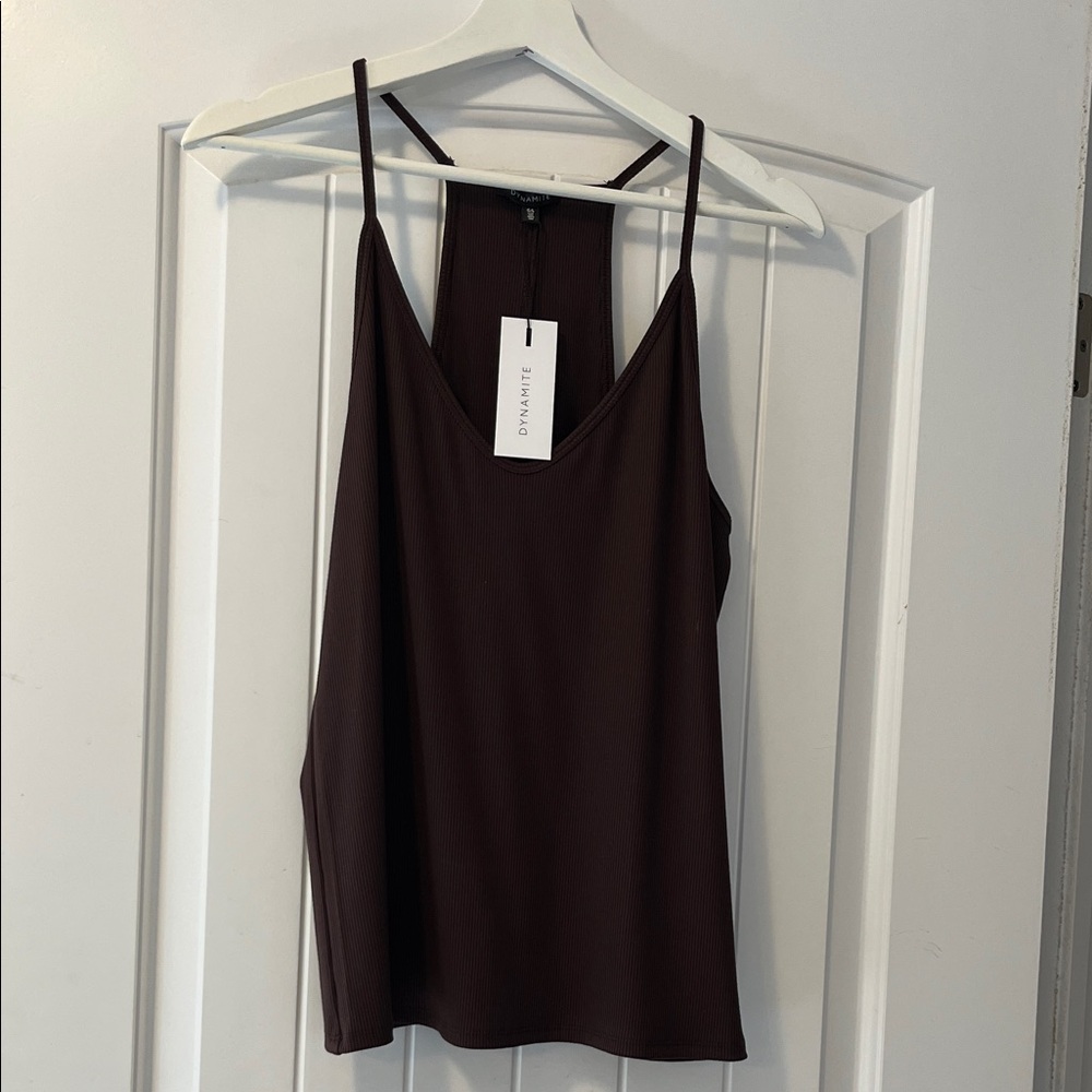 Dynamite Espresso Camisole Top